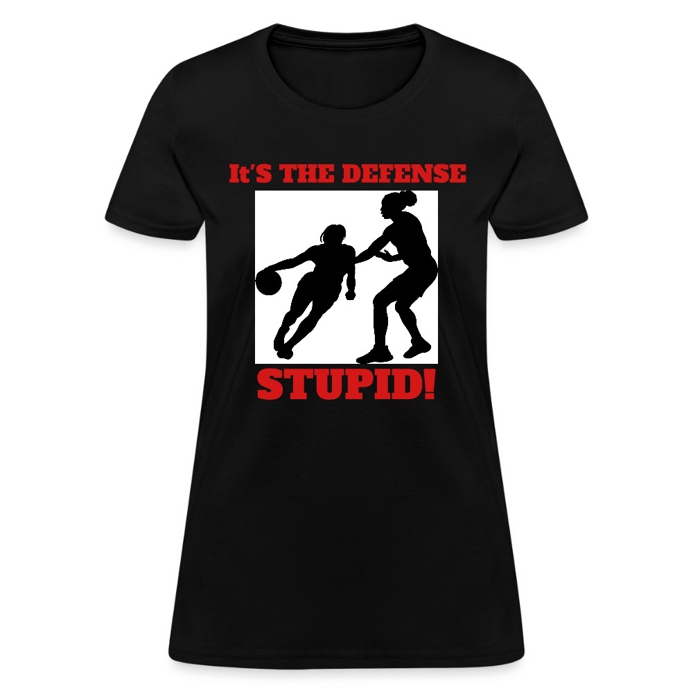 Black T-Shirt with Red Basketball Graphic